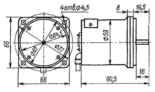 Гистеризисный двигатель тип Г-31А, 220В, 3000 об./мин., с крыльчаткой
