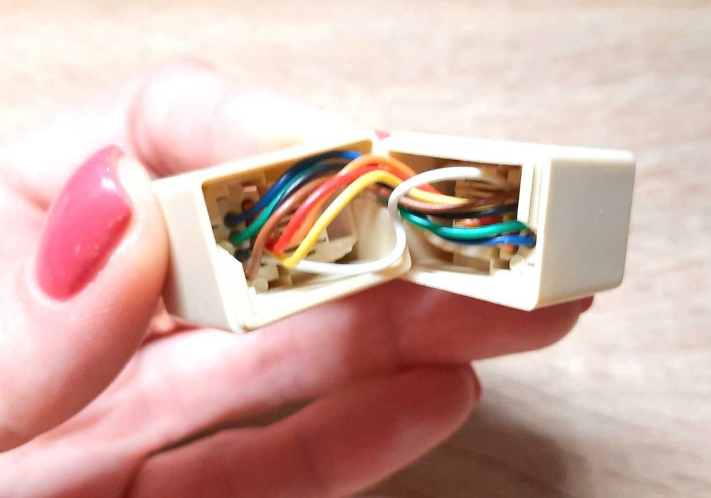 З'єднувач RJ45 UTP Cat5e/Cat6, BT-431A - RJ11, jack 3.5 - jack 3.5