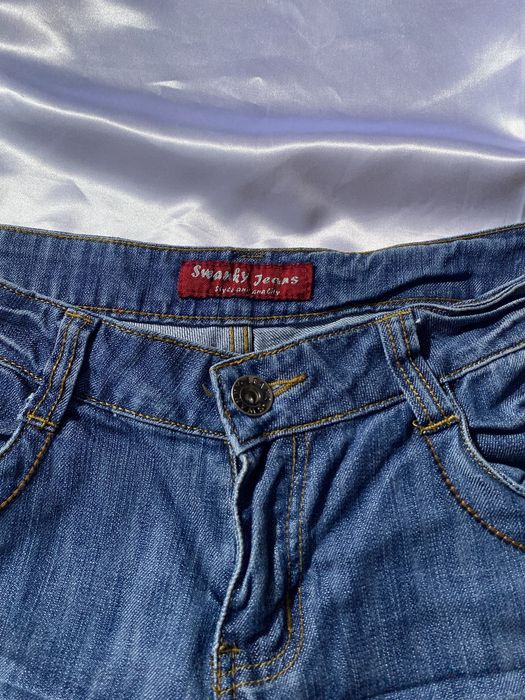 Jeansy typu proste XS 34 swanky jeans denim szersze nogawki