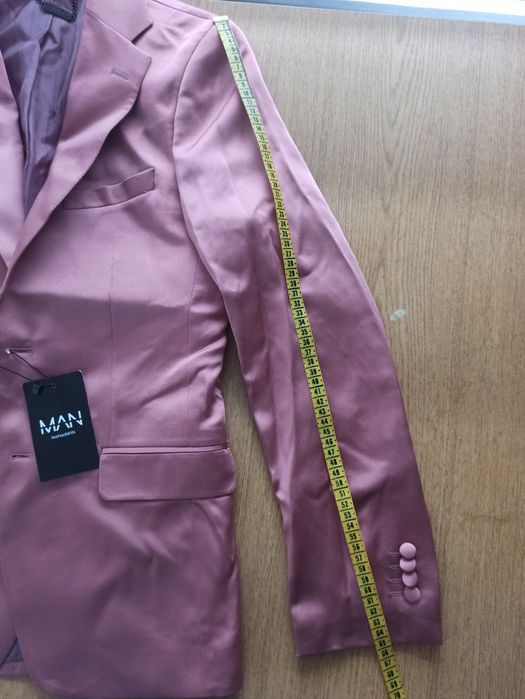 Marynarka brzoskwiniowa/pudrowy róż BoohooMAN