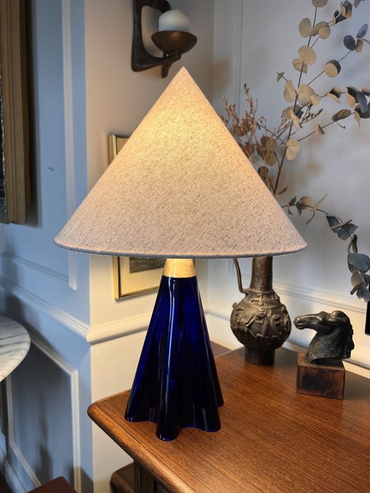 Lampa LeKlint Le Klint duńska Dania szkło gięte vintage 1970 ikona designu klasyk duńskiego danish lampka stołowa unikat kolekcjonerska