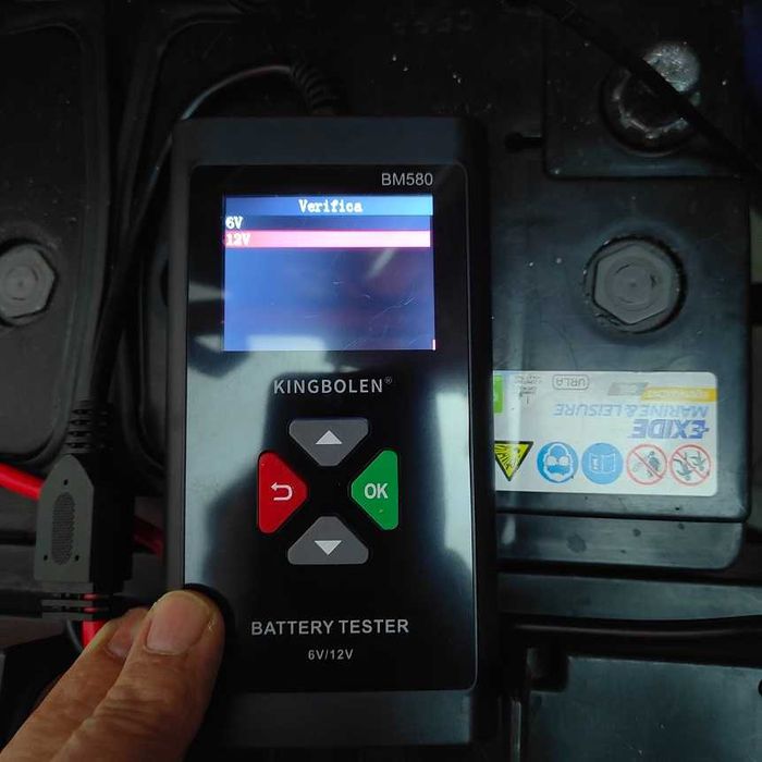 Analisador testador  de bateria de 6 ou 12 volts