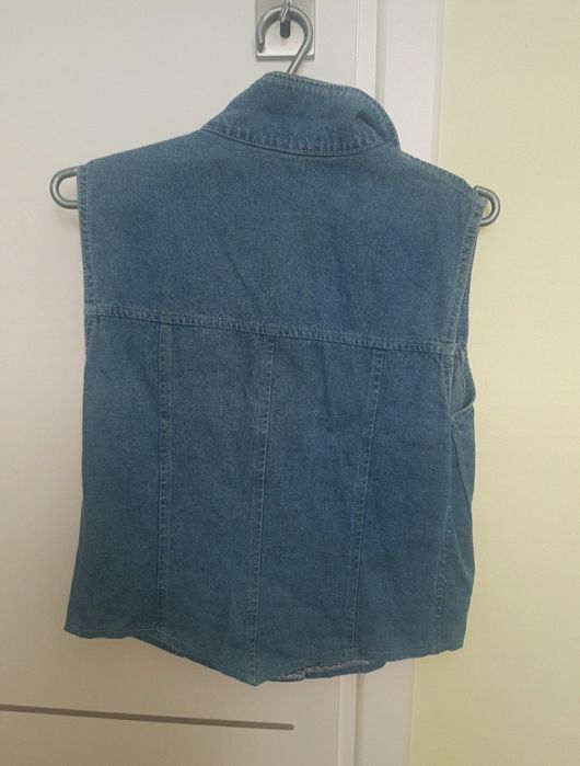 bezrękawnik dżinsowy