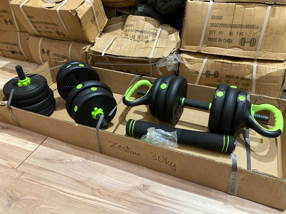 Domowy Zestaw Hantli Ketla Sztangi 2*15 kg
