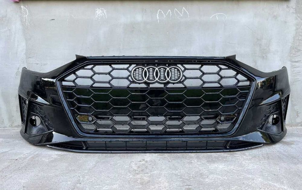 Audi A4 B9 S-line рестайлінг реальний бампер передній без омивачів і без парктроніків оригінал LCI