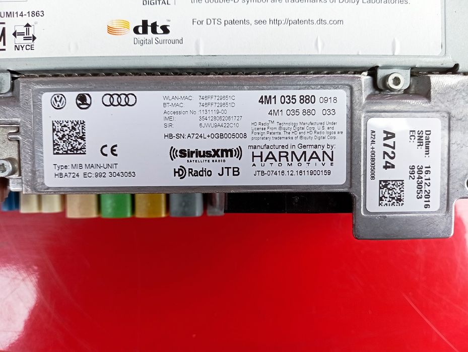 Блок навигації Audi 4M Q7 навигация Ауди ку7 4м розборка шрот кю7 4л