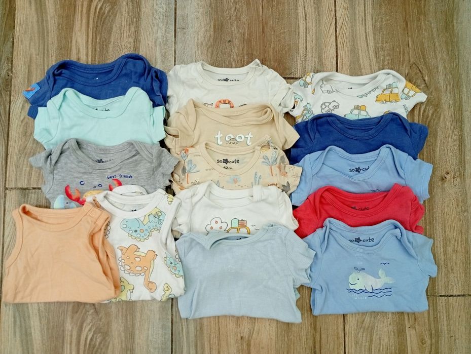 Zestaw 15 szt body So Cute z krótkim rękawem 62