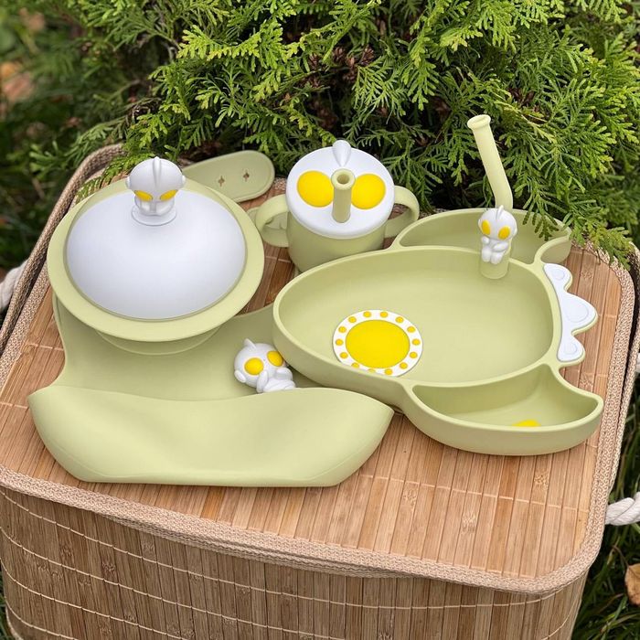 Дитячий посуд силіконовий посуд для прикорму