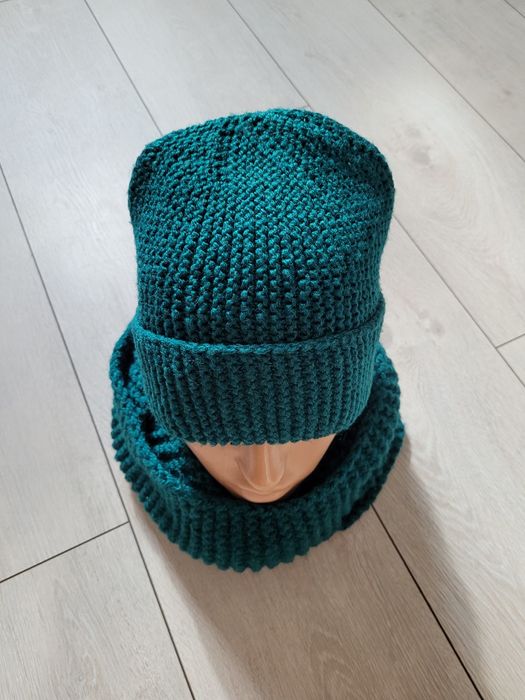 Шапка и снуд.  Комплект.  Ручная работа