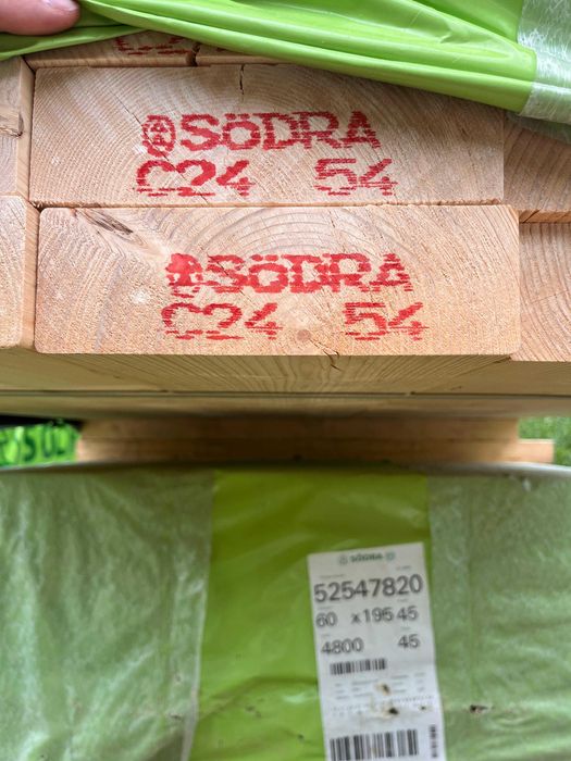 Belka kantówka 60x195mm 4,2 4,8 5,4 suszona strugana fazowana świerk