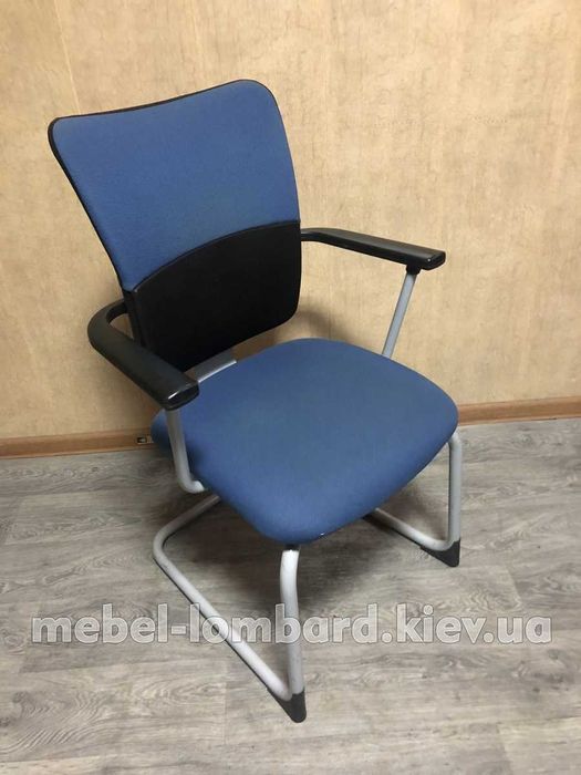 Кресло офисное, для конференций "Steelcase " "Синий" бу