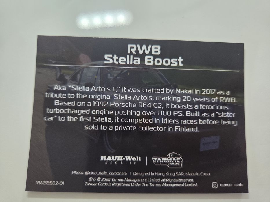 Tarmac cards RWB Stella Boost vol.02 nr PWBES02-02