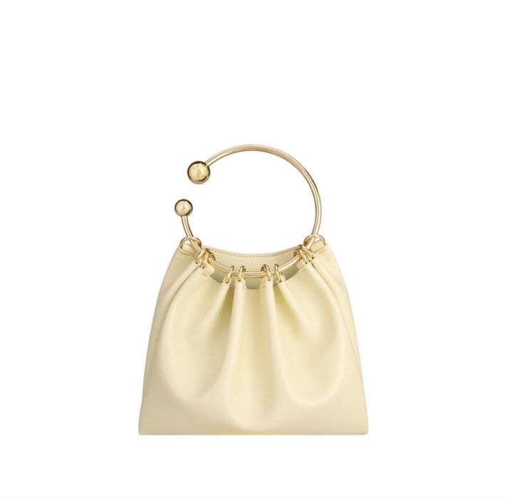 Verafied Ring Handle Bag Шкіряна вечірня сумочка