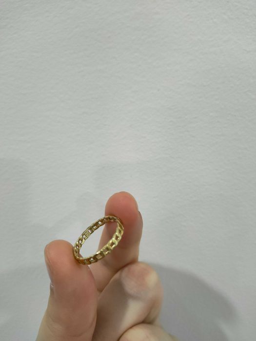 Anel prata 925 dourado