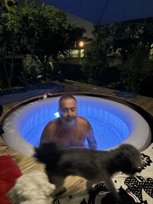 Spa de jardim e jacuzzi
