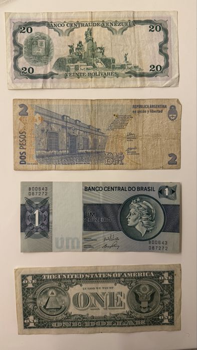 Brasil, Argentina, Venezuela e Estados Unidos