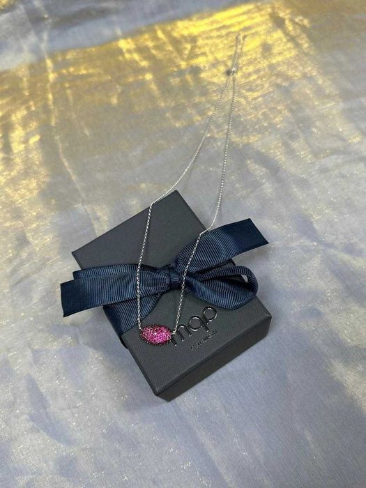 Naszyjnik APM Monaco Fuchsia – owalny, regulowany