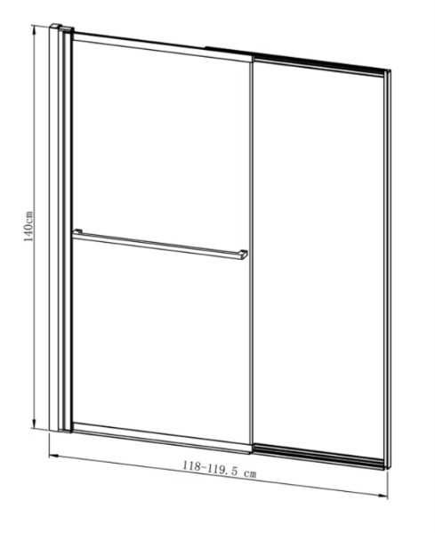 Parawan nawannowy GoodHome Ezili 118x72.5 czarny BS-BS-S101