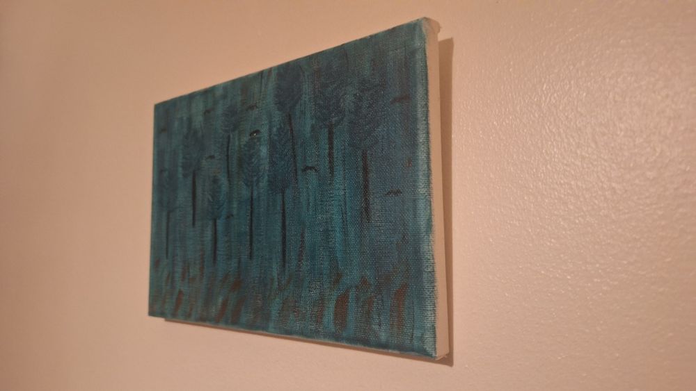 Tela a óleo "O bosque"