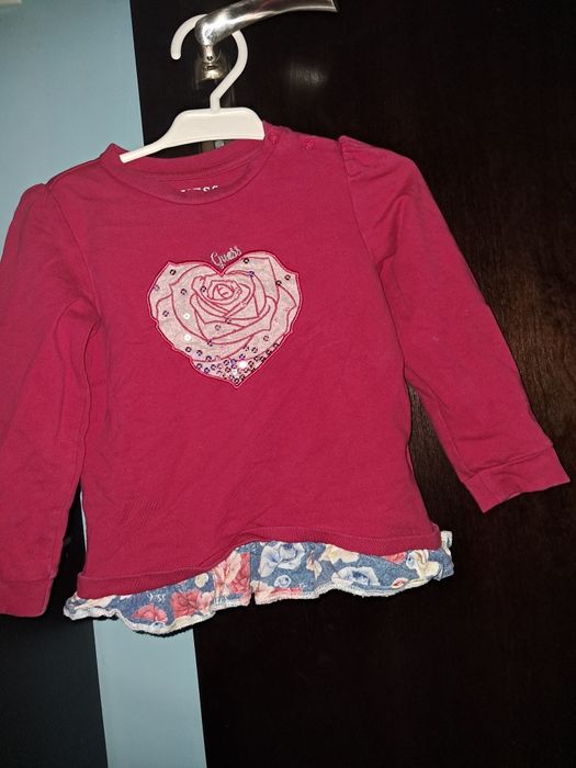 Kompler guess  bluzka i leginsy w kwiaty na na 2 latkę