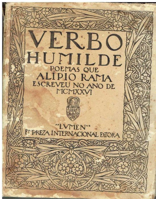 14510

Verbo humilde  
de Alipio Rama.
