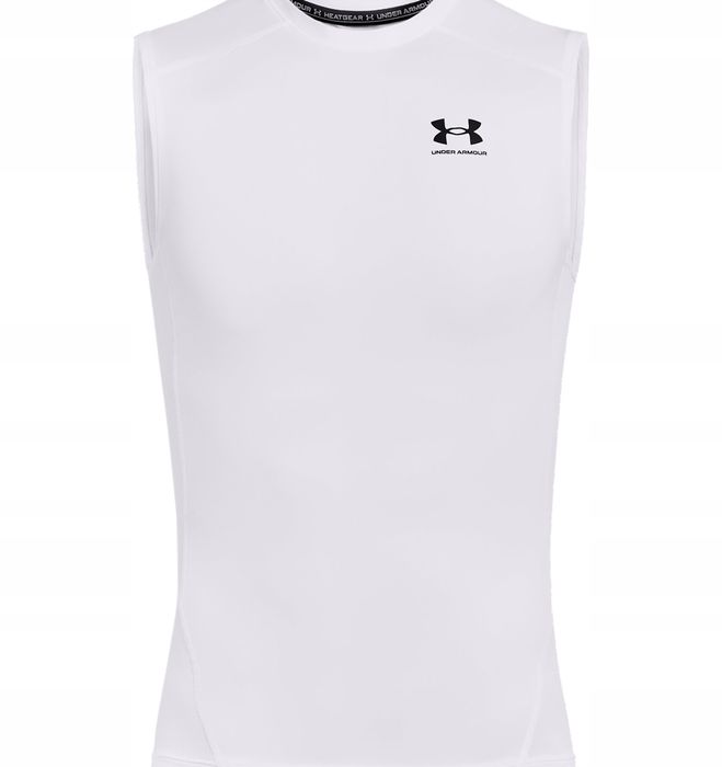 outlet koszulka treningowa bez rękawów tank top under armour m biały