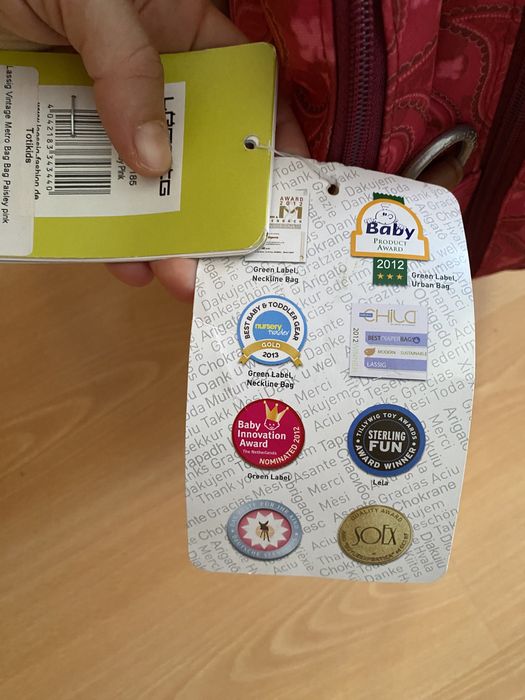 Mala de maternidade lassig vintage metro bag