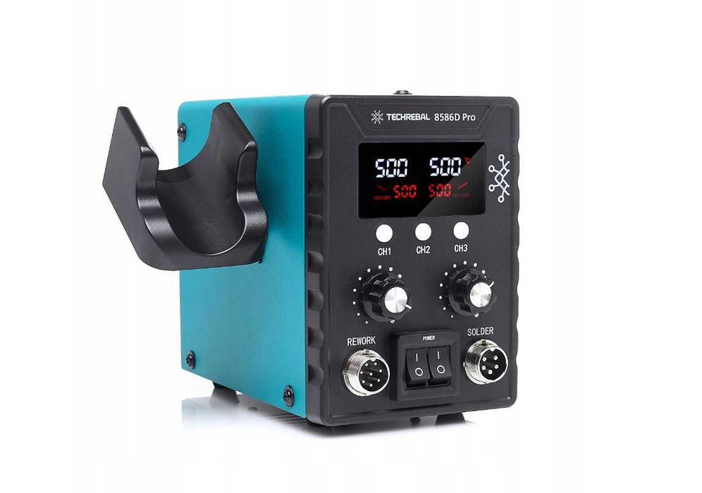 Profesjonalna stacja lutownicza – 700W hot air, ceramiczny grzejnik!