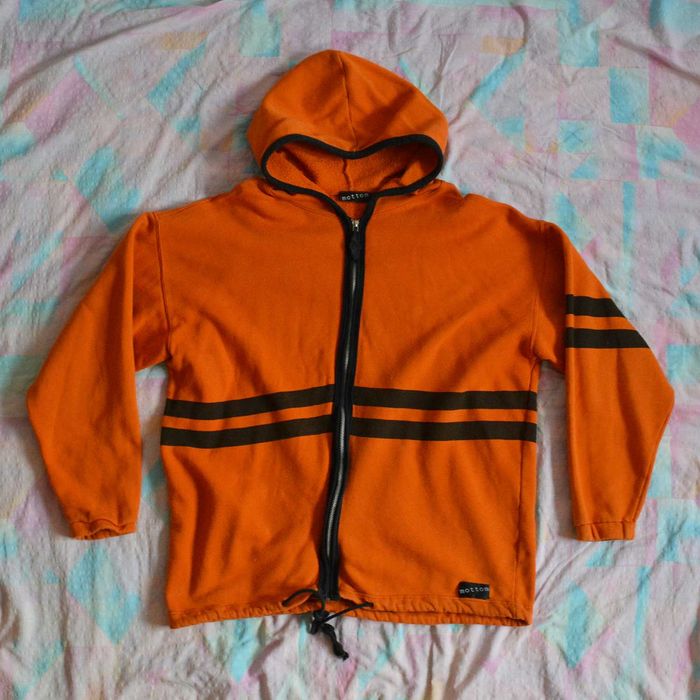 Bluza z kapturem rozsuwana mottom M retro vintage oldschool 90 streetwear