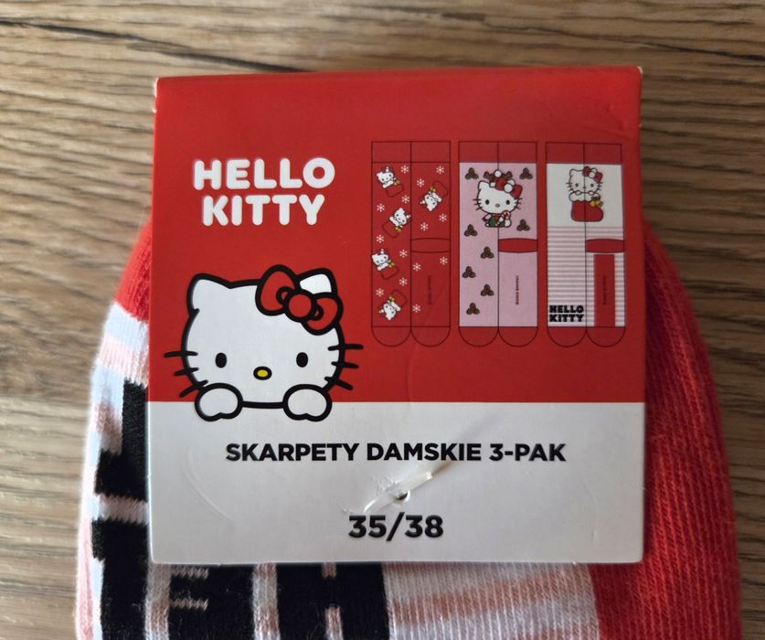 Skarpety Hello Kitty komplet 3 pary roz.35-38