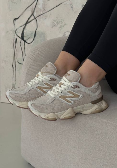 New Balance 9060 Beige трендові жіночі кросівки ню беланс 9060 бежеві