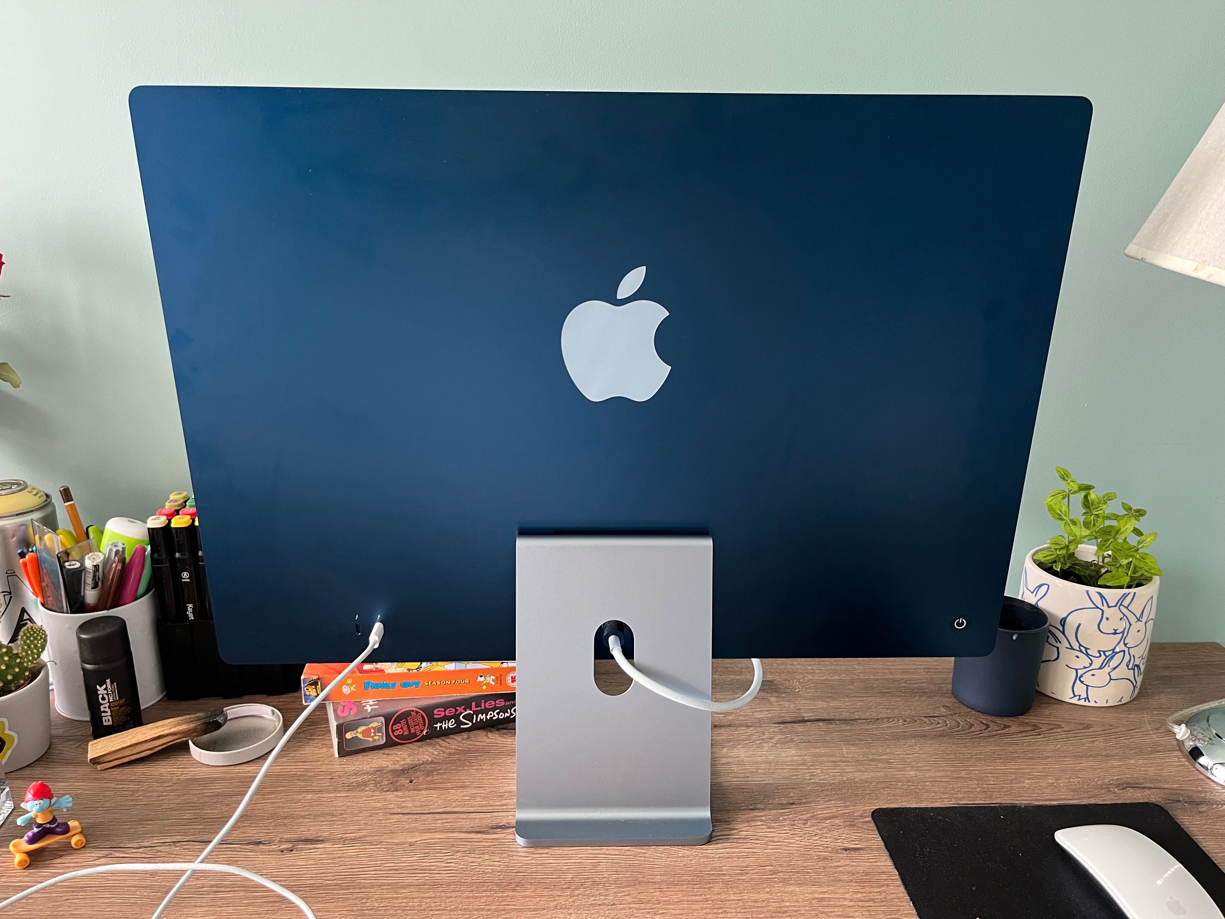 Apple M1 iMac 24インチ 256GB Blue Komputer Apple iMac 24