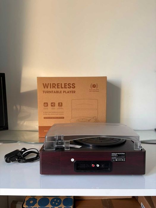 Gira-discos Wireless/Bluetooth NOVO