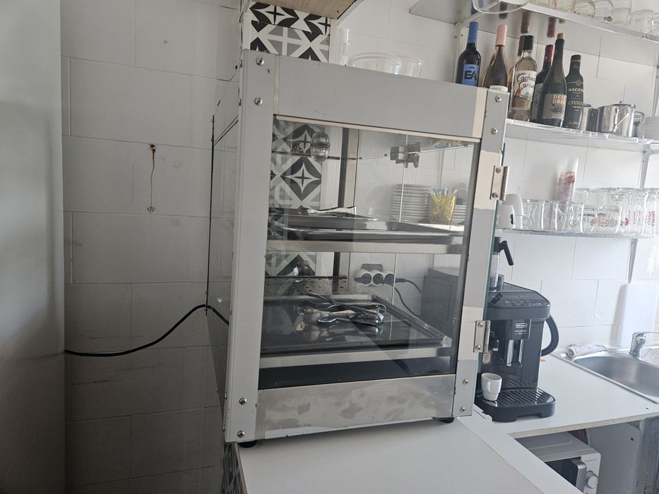Expositor Aquecedor De Alimentos Profissional Com Luz