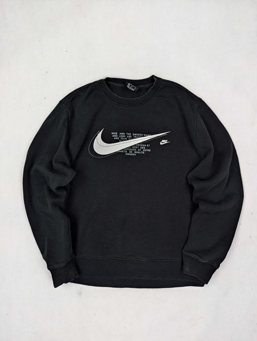 Nike czarna bluza M logo