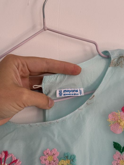 Платье для девочки голубое