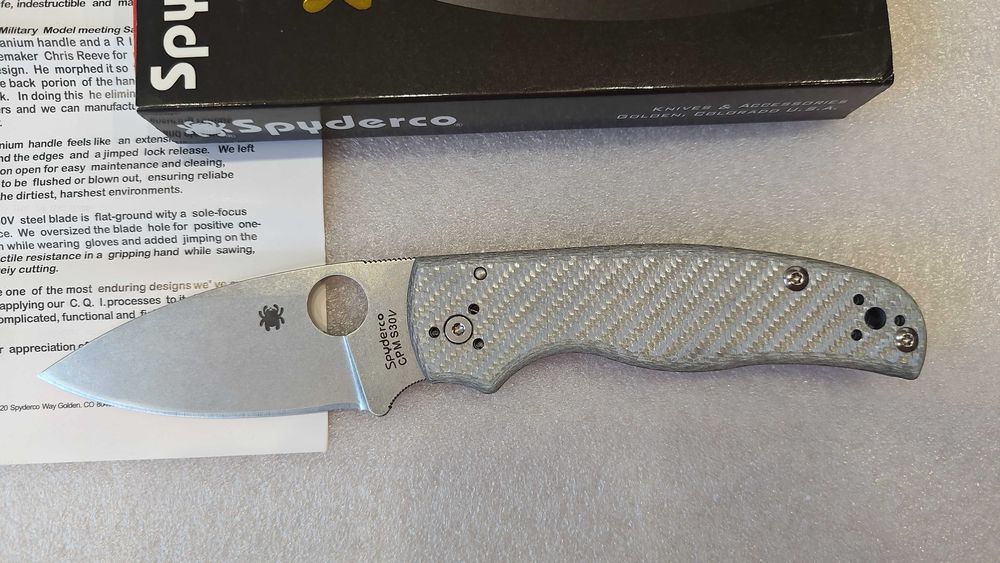Nóż Spyderco Shaman C229 carbon karbon benchmade - NOWY