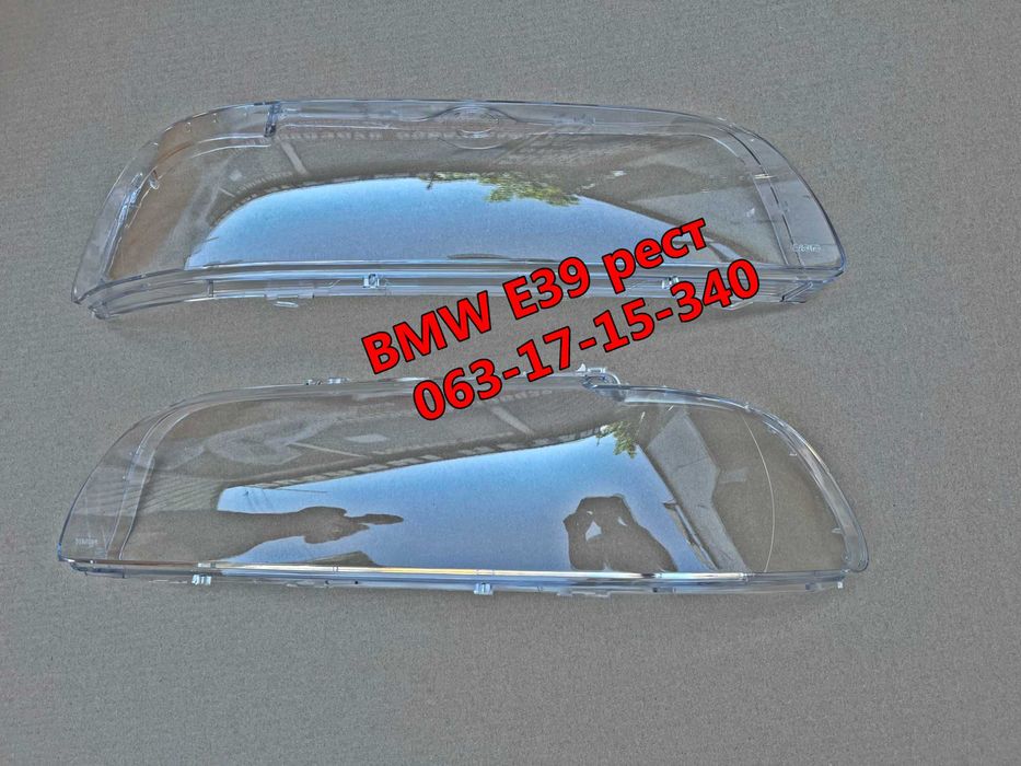 Скло фари BMW 5 e39 рест стекло фари  БМВ 5 е39 1999-  праве ліве