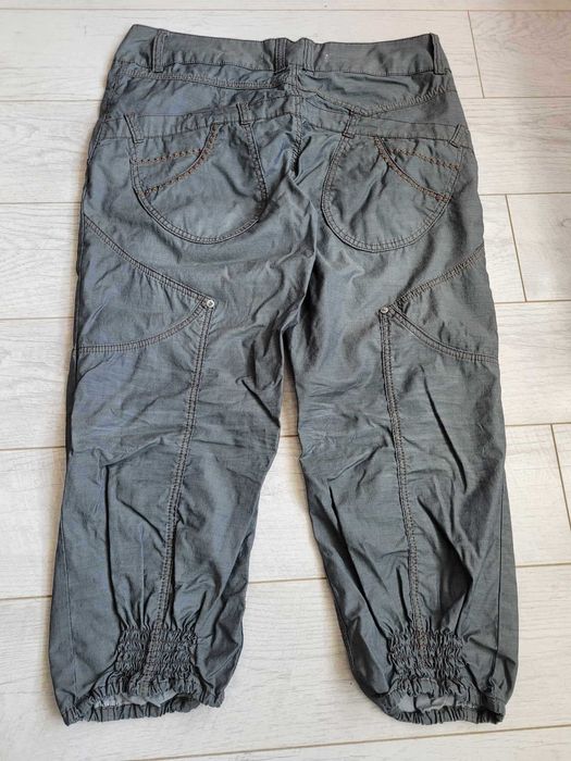 Spodnie damskie, sportowe, stalowe,