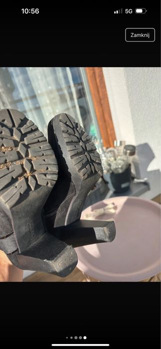 Botki skorzane zamszowe Bugatti rozmiar 36