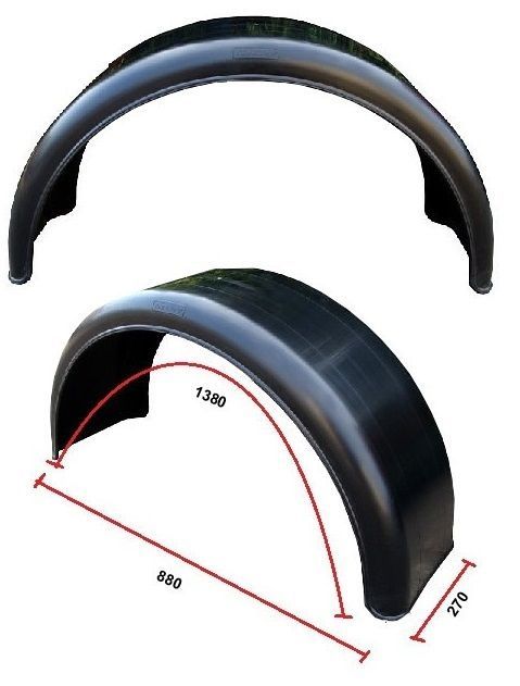 Błotnik nadkole na koło pojedyńcze 15-16"