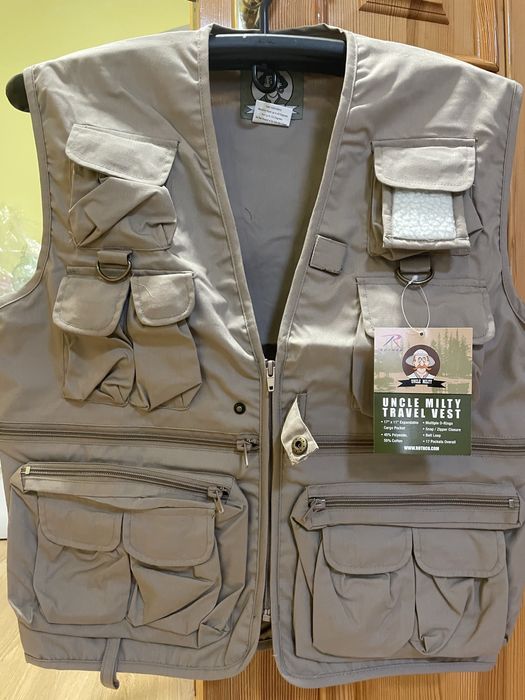 Дитячий жилет Хакі , L розмір Rothco Kid's Uncle Milty Travel Vest