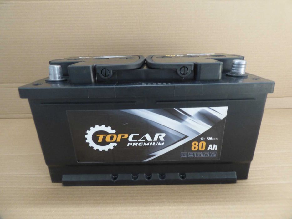Akumulator TopCar 12V 80Ah 720A - używany