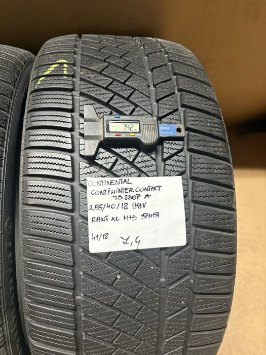 2x 255/40R18 99V CONTINENTAL CONTIWINTERCONTACT TS830P opony zimowe XL RANT M+S 3PMSF *