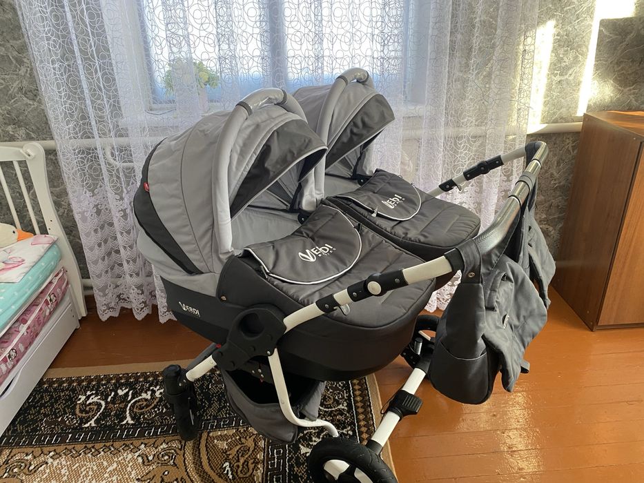 Коляска для двійні 2 в 1