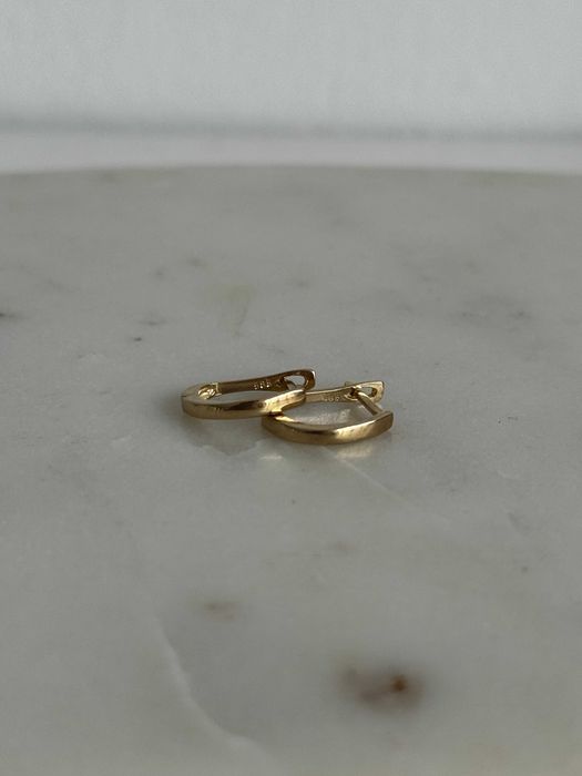 Złote kolczyki Angielskie zapięcie 14K pr. 585