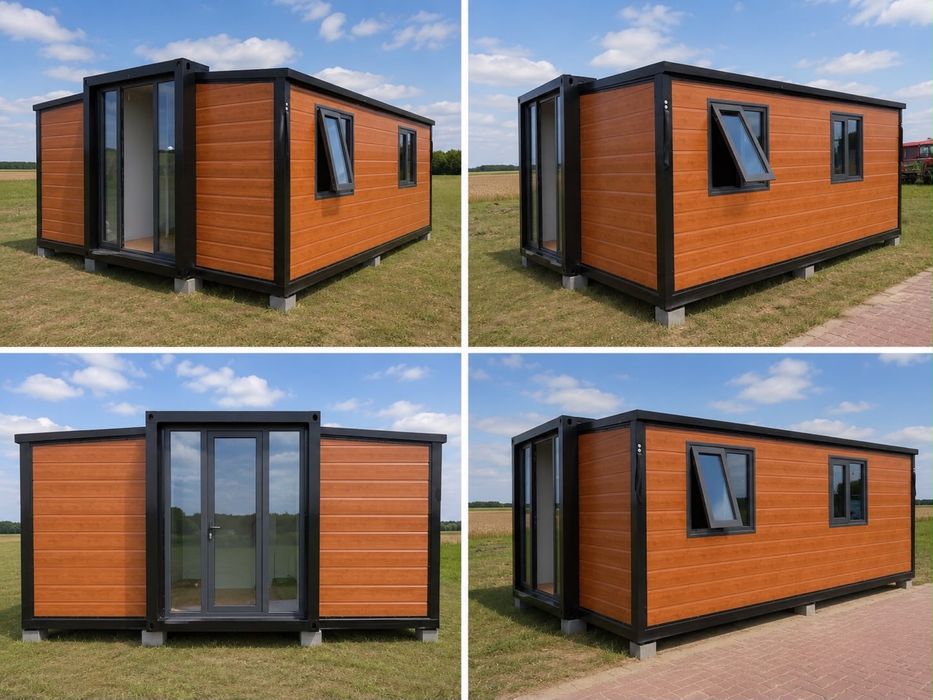 DOSTEPNY OD RĘKI- Domek modułowy 35 m² | 3 pokoje | Kuchnia | Łazienka | Ściany 100 mm |