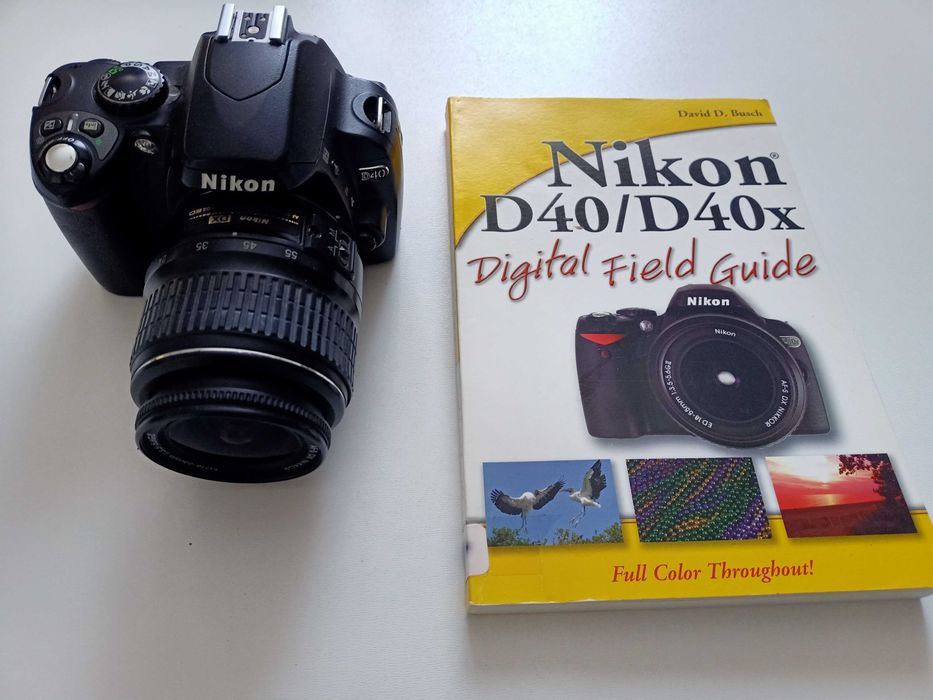 Lustrzanka Nikon D40 + Obiektyw Nikkor 18-55 AF-S + Ładowarka,Pudełko i Instrukcja 35784 zdjęć