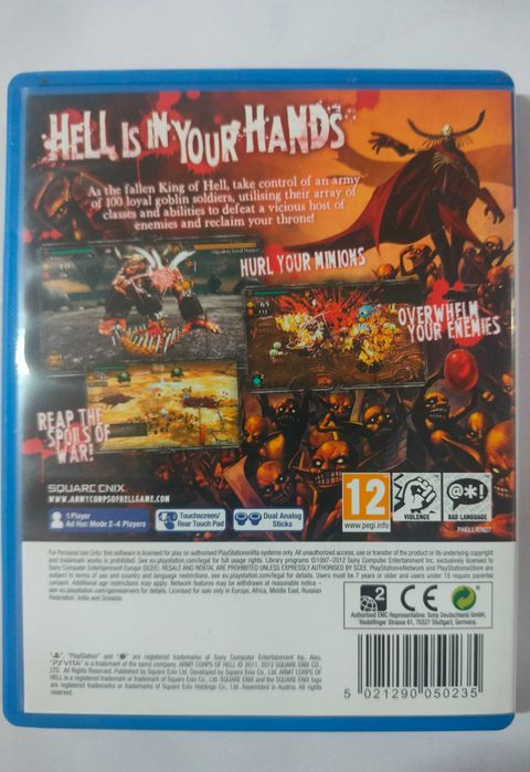 Army Corps of Hell  （jogo para PS VITA）