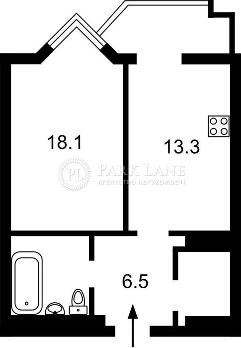 1-комнатная квартира по адресу ул. Шолуденка (площадь 47 м²) - Atlanta.ua - фото 2